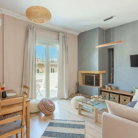 100M2 Luxury Apartment In The Heart Of Athens - Living Stone Emerald-3